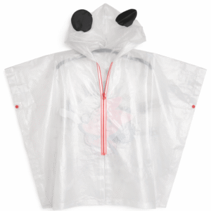 Детски дъждобран OVS с качулка – прозрачен, 2–8 години
