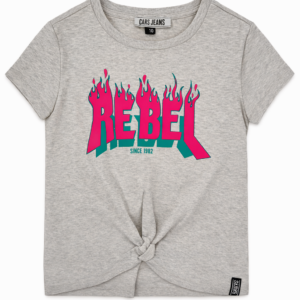 Детска памучна тениска Cars Jeans Rebel сива – 10 години