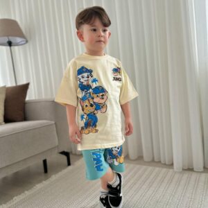 Бежово-син комплект Paw Patrol 7-8 години