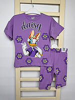 Детски комплект Daisy тениска и къси панталони 4-10 години