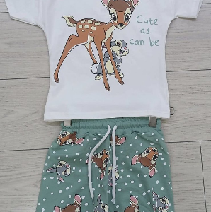 Детски комплект Bambi тениска и къси панталони 3-8 години