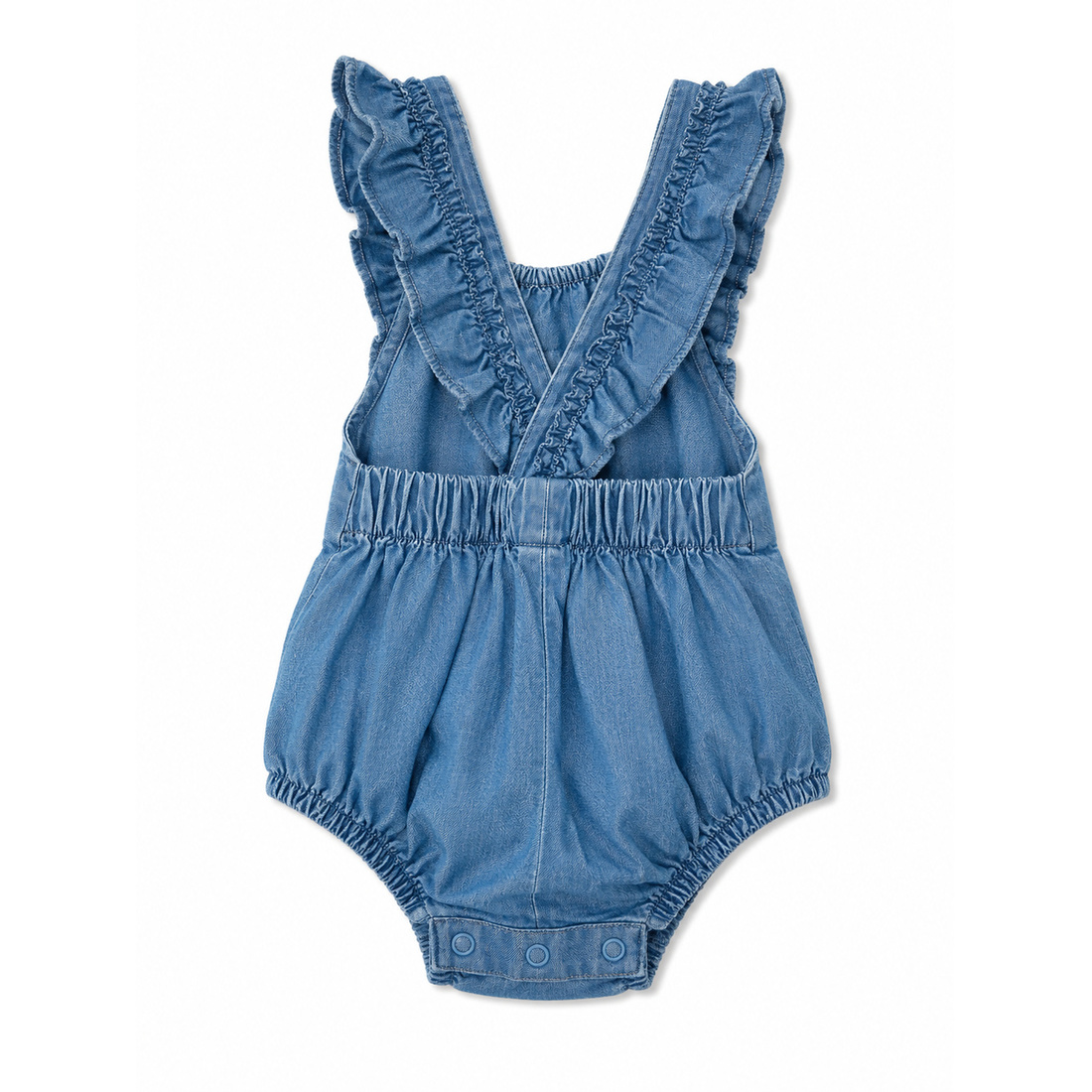 Бебешко дънково боди OVS с къдрички за 3-6 месеца - Image 2