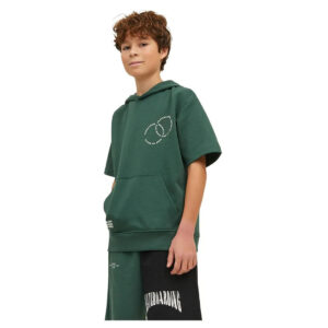 Детски суитшърт с къс ръкав и качулка JACK&JONES 13-14 години