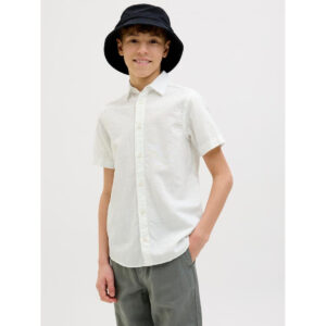 Риза Jack&Jones бяла с къс ръкав 8г., 10г., 12г., 14г