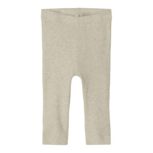 Бебешки рипсен клин Name It в бежов меланж за 1-1.5 години