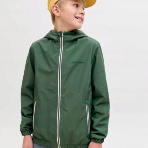 Детско зелено яке Jack&Jones с качулка, 152 см (11–12 г.)